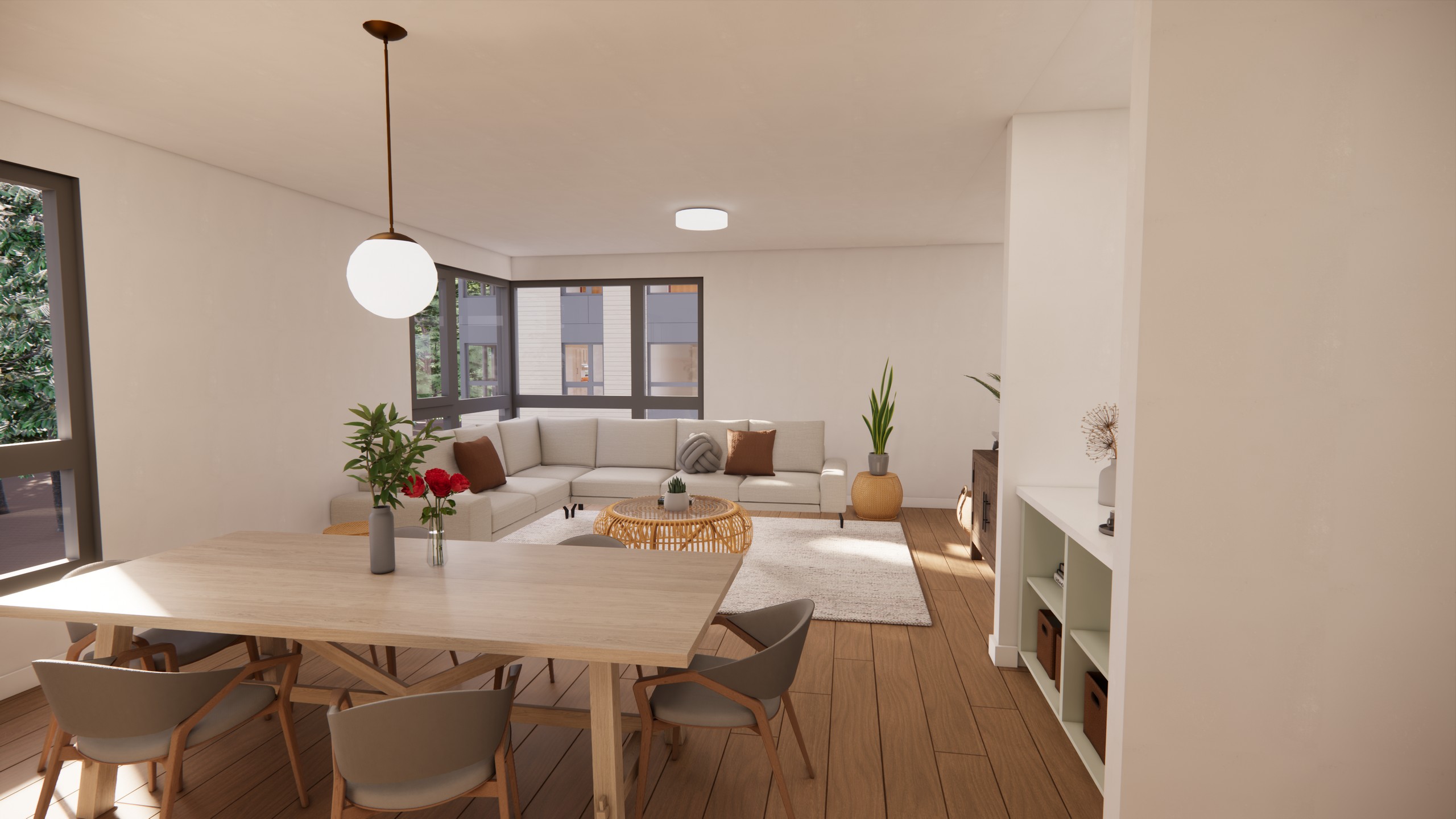 Cascade Six Living and Dining Interior